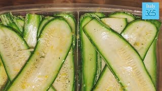 Zucchine marinate la ricetta velocissima senza cottura  Italy 365 [upl. by Orecul971]