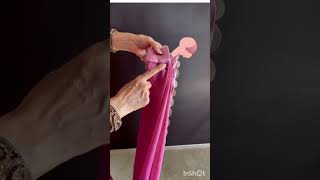 Try this new hack and your sarees intricate pallu will stand out even more beautiful💕 [upl. by Niddala971]