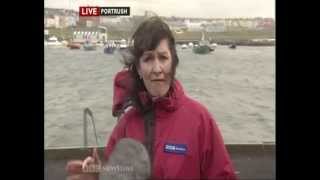 Game Of Thrones Marquee Tent Collapse BBC News Report 120911 [upl. by Snapp]