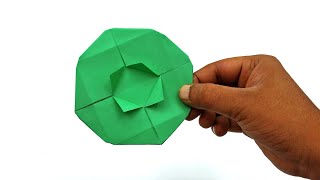 How To Make Paper Plane Thats Flies Far amp Comes Back  Paper Returnable Disk Plane  Boomerang [upl. by Jb]