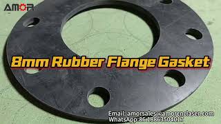 CNCCUTTINGMACHINE8mm rubber flange gasket cuttinggasketcutting [upl. by Anallise]