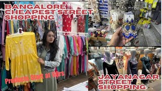 Jayanagar 4th Block Street Shopping  Sarojini Nagar of Bangalore  Jayanagar Street Shopping 60 [upl. by Ranilopa486]