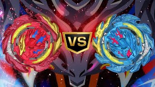 BEYBLADE BURST  QUADSTRIKE BATTLE  STELLAR HYPERION H8 vs KOMET HELIOS H8 [upl. by Secilu]