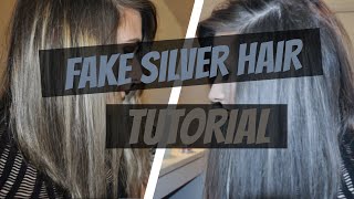 Fake temporary Silver Hair Tutorial using Fancifull [upl. by Akcirred]