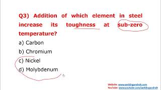 English CSWIP 31 Question amp Answer  Chapter 7 Materials Inspection [upl. by Markowitz617]