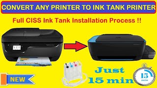 🔥 CISS Full Installation Guide  Convert any Printer to Ink tank printer  Hp 3835 CISS Installation [upl. by Trudy]