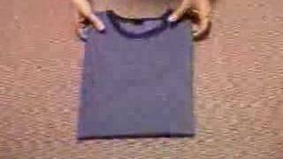 Cool TShirt Folding How To Fold A Tshirt Video [upl. by Fi742]