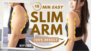 10min Easy Slim Arm Workout  🔥 Burn Flabby ARMS FAT  All Seated amp No Equipment 100 Worked [upl. by Draneb]