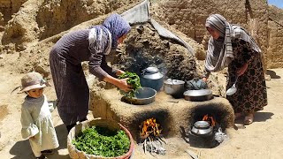 Village Food Secrets  Cooking Vegetable Pilaf in Afghanistan Village [upl. by Kremer]