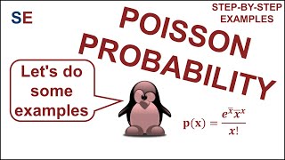 Poisson probability  stepbystep examples [upl. by Aylad]