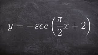 Graphing the Secant Function with a Phase Shift and Reflection Over the X Axis [upl. by Ynohtona]