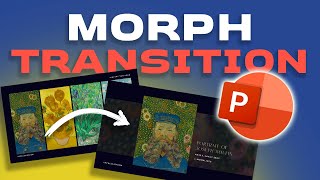 Using the MORPH TRANSITION in POWERPOINT to create engaging presentations Tutorial and free slides [upl. by Norreg]