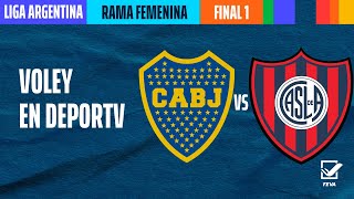 Boca Juniors vs San Lorenzo  Liga Argentina Femenina de Voley 2023  LA FINAL  Juego 1 [upl. by Ayerim]