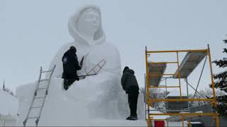 International Snow Sculpting Symposium  Festival du Voyageur  Day 1  2019 [upl. by Hoy663]