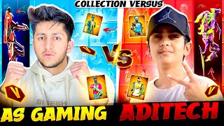 As Gaming Vs Aditech Collection War Only Rare Bundle Challenge 😍  Garena Free Fire [upl. by Gottuard]