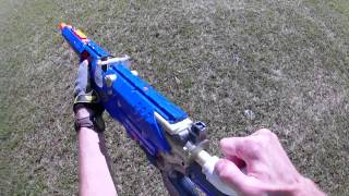 OVER 450 FPS Nerf Mod  LS4B custom quotSniper Riflequot [upl. by Atteloc]