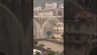 After Heavy Rain Waterfall from a bridge in the commune of Sori in Liguria Italy 17102024 shorts [upl. by Tracie]