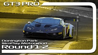 Assetto Corsa Competizione  SimPlay Motorsport GT3 PRO Round 1amp2  Donington Park [upl. by Aihsened]