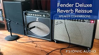 Fender Deluxe Reverb Reissue  Speaker Comparisons [upl. by Nemraciram]