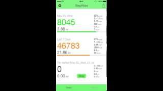 StepWise Pedometer Step Counter iPhone 5S iPhone 6 amp iPhone 6 [upl. by Jaquith401]