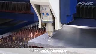 12 KW Laser Cutting  30mm Aluminium [upl. by Lavicrep]