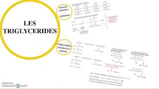 Les triglycérides [upl. by Eeleimaj]