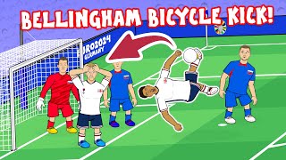 BELLINGHAM SAVES ENGLAND Bicycle kick vs Slovakia Euro 2024 Goals Highlights [upl. by Annitsirhc549]