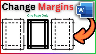 How To Change Margins On 1 Page Only In Word  Full Guide [upl. by Nareht]