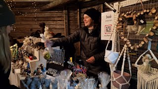 Hägnans Julmarknad Christmas market in Hägnan Luleå 2023 [upl. by Yatnahc]