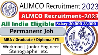 Alimco Recruitment 2023  Alimco Vacancy 2023  Alimco Bharti 2023  Alimco Permanent Job Kanpur [upl. by Arayk]