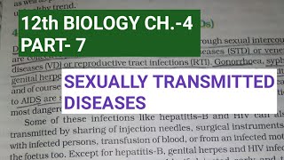 Class 12 biology chapter 4part 7sexually transmitted diseasesby study with farru [upl. by Ailama]