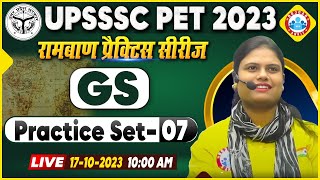 UPSSSC PET Exam 2023  UPSSSC PET GS Practice Set 07 GS PYQs For PET GS By Aarooshi Maam [upl. by Anoynek]