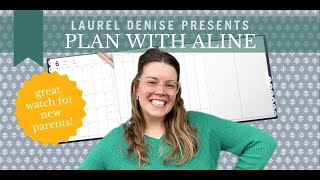 PLAN WITH ALINE in VERTICAL WEEKLY  OMG Planners with Laurel Denise [upl. by Annahs]