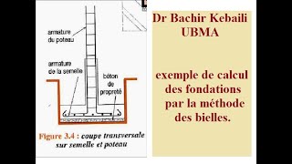 DIMENSIONNEMENT FONDATION PAR LA MÉTHODE DES BIELLES [upl. by Dlanod]