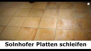 ✅✅ Solnhofer Platten  Marmorboden reinigen schleifen polieren und aufarbeiten  Steindoktor ✅✅ [upl. by Atnomed703]