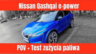 Nissan Qashqai epower POV  Test zużycia paliwa [upl. by Eelrahc265]