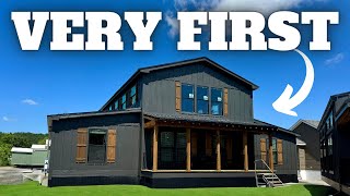 FIRST EVER barndominiummobile home This will CHANGE the GAME Prefab House Tour [upl. by Acimak]