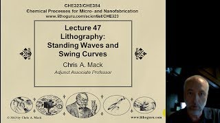 Lecture 47 CHE 323 Lithography Standing Waves [upl. by Elah]