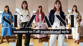 SÉZANE HAUL  LATE SUMMER TO AUTUMN TRANSITIONAL PIECES [upl. by Neibart]