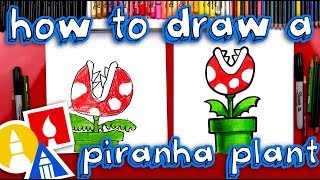 How To Draw A Mario Piranha Plant [upl. by Ahsel793]