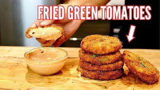 Fried Green Tomatoes  Remoulade Sauce  Quick amp Easy Recipe [upl. by Elbas]