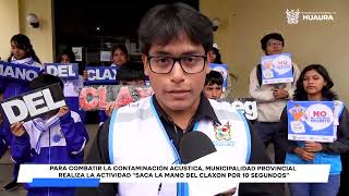 HUACHO EN CAMPAÑA CONTRA EL RUIDO quotSACA LA MANO DEL CLAXON POR 10 SEGUNDOSquot [upl. by Arhat]