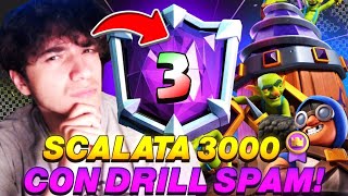 TORNO in TOP 3 ITALIA con DRILL SPAM CYCLE e CANNONIERE  Clash Royale [upl. by Jovia]