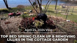 Top Bed Spring Clean Up amp Removing Lillies in the Cottage Garden [upl. by Siriso]