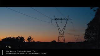 Blackmagic FF 6K Vintage Lense Camera Tests at Sunset [upl. by Aldo]