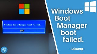 Windows Boot Manager boot failed  Problem Lösung via BIOS [upl. by Bravin505]