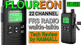 FLOUREON FC200  FRS WalkieTalkie Review [upl. by Oirromed]