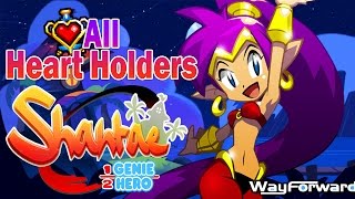 Shantae HalfGenie Hero ALL HEART HOLDER LOCATIONS 100 Shantae Guide PS4 [upl. by Rosabel]