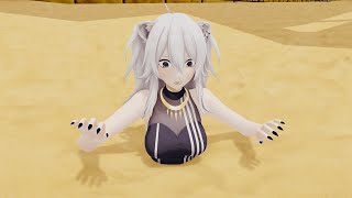 Remastered Botan in quicksand MMD Quicksand Animation [upl. by Medor464]