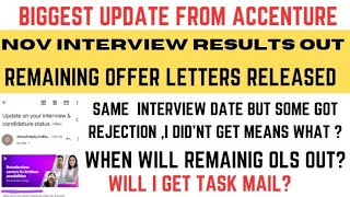 Accenture Interview results updateresults releasedoffer letter UpdateOffer letter releasedDoj [upl. by Suivart627]